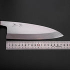 Deba Silver Steel #3 Kasumi Buffalo Ebony Handle 180mm (7”)-[Musashi]-[Japanese-Kitchen-Knives]
