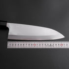 Deba Silver Steel #3 Kasumi Buffalo Ebony Handle 210mm (8.3”)-[Musashi]-[Japanese-Kitchen-Knives]