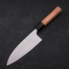 Deba Silver Steel #3 Kasumi Buffalo Teak Handle 165mm (6.5”)-[Musashi]-[Japanese-Kitchen-Knives]