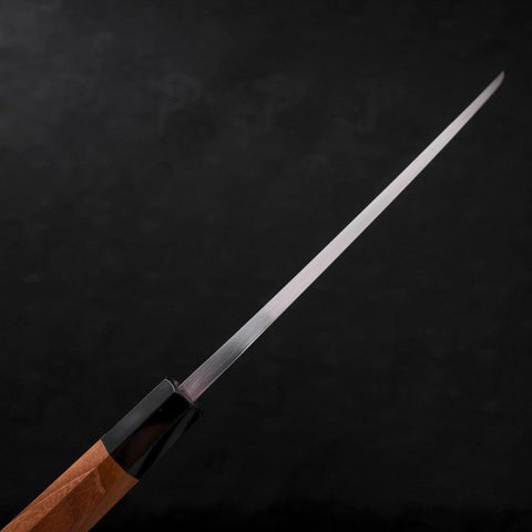 Deba Silver Steel #3 Kasumi Buffalo Teak Handle 210mm (8.3”)-[Musashi]-[Japanese-Kitchen-Knives]