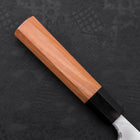 Deba Silver Steel #3 Kasumi Buffalo Teak Handle 210mm (8.3”)-[Musashi]-[Japanese-Kitchen-Knives]