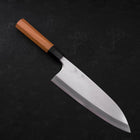 Deba Silver Steel #3 Kasumi Buffalo Teak Handle 210mm (8.3”)-[Musashi]-[Japanese-Kitchen-Knives]