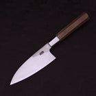 Deba Silver Steel #3 Walnut Handle 135mm (5.3”)-[Musashi]-[Japanese-Kitchen-Knives]