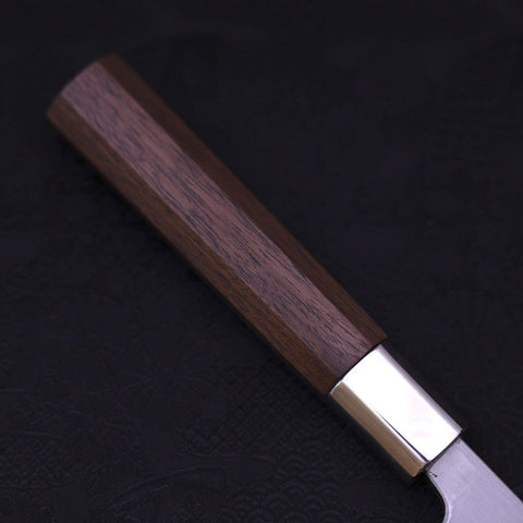 Deba Stainless Clad Blue Steel #2 Walnut Handle 165mm (6.5”)-[Musashi]-[Japanese-Kitchen-Knives]