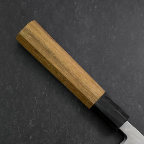 Deba VG-10 Damascus Buffalo Teak Handle 165mm (6.5”)-[Musashi]-[Japanese-Kitchen-Knives]