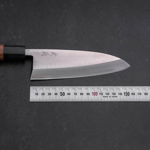 Deba VG-10 Damascus Buffalo Teak Handle 165mm (6.5”)-[Musashi]-[Japanese-Kitchen-Knives]