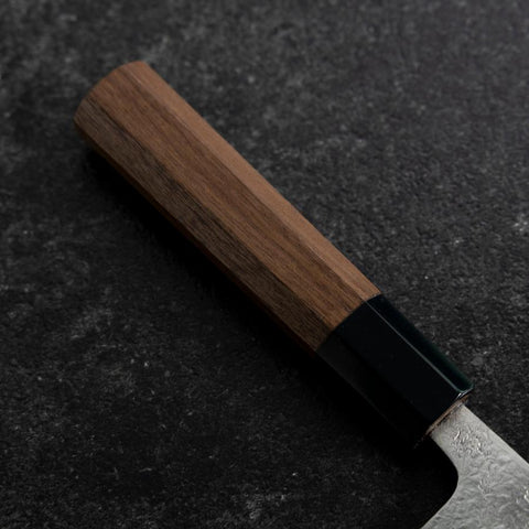 Deba VG-10 Nashiji Buffalo Walnut Handle 105mm (4.1”)-[Musashi]-[Japanese-Kitchen-Knives]