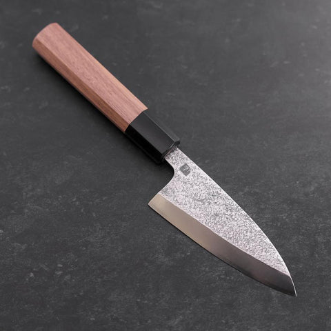 Deba VG-10 Nashiji Walnut Handle 105mm (4.1”)-[Musashi]-[Japanese-Kitchen-Knives]