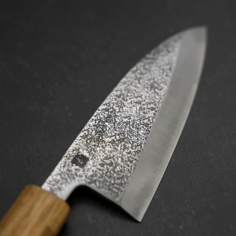 Deba VG-10 Nashiji Yaki-Urushi Handle 120mm (4.7”)-[Musashi]-[Japanese-Kitchen-Knives]