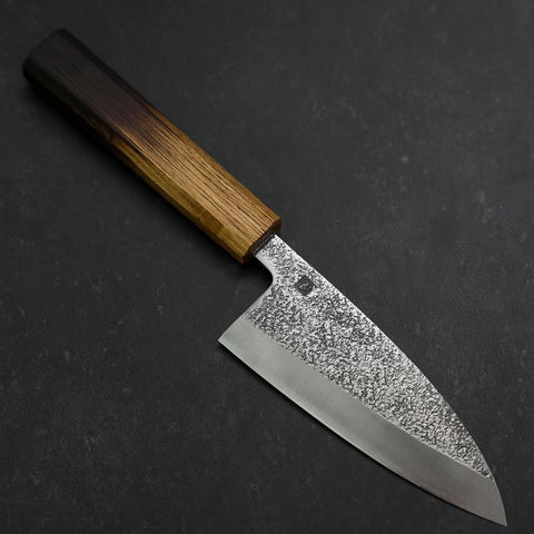 Deba VG-10 Nashiji Yaki-Urushi Handle 120mm (4.7”)-[Musashi]-[Japanese-Kitchen-Knives]