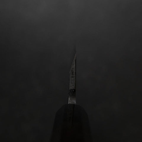 Deba White Steel #2 Kasumi Buffalo Ebony Handle 150mm (5.9”)-[Musashi]-[Japanese-Kitchen-Knives]