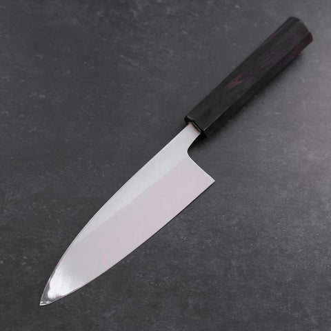 Deba White Steel #2 Kasumi Buffalo Ebony Handle 165mm (6.5”)-[Musashi]-[Japanese-Kitchen-Knives]