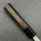 Deba White Steel #2 Kasumi Buffalo Ebony Handle 180mm (7”)-[Musashi]-[Japanese-Kitchen-Knives]