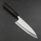 Deba White Steel #2 Kasumi Buffalo Ebony Handle 180mm (7”)-[Musashi]-[Japanese-Kitchen-Knives]