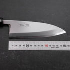 Deba White Steel #2 Kasumi Buffalo Magnolia Handle 150mm (5.9”)-[Musashi]-[Japanese-Kitchen-Knives]