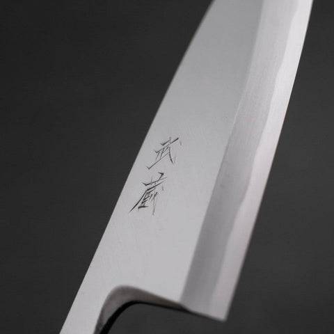 Deba White Steel #2 Kasumi Buffalo Magnolia Handle 165mm (6.5”)-[Musashi]-[Japanese-Kitchen-Knives]