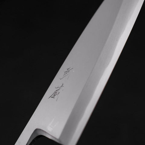 Deba White Steel #2 Kasumi Buffalo Magnolia Handle 180mm (7”)-[Musashi]-[Japanese-Kitchen-Knives]