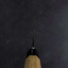 Deba White Steel #2 Kasumi Buffalo Teak Handle 150mm (5.9”)-[Musashi]-[Japanese-Kitchen-Knives]