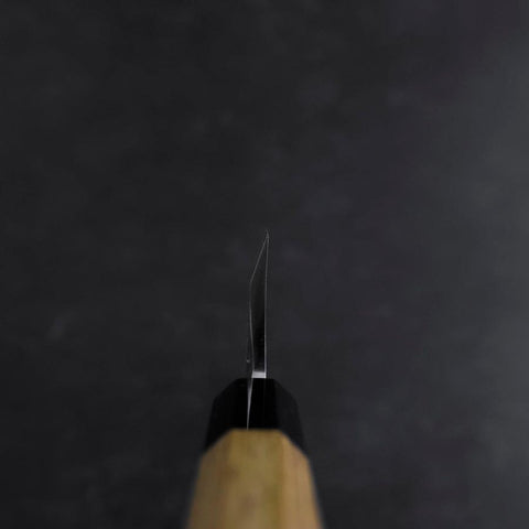 Deba White Steel #2 Kasumi Buffalo Teak Handle 150mm (5.9”)-[Musashi]-[Japanese-Kitchen-Knives]