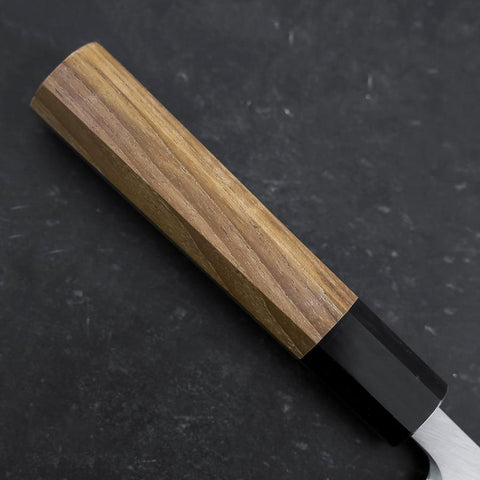 Deba White Steel #2 Kasumi Buffalo Teak Handle 165mm (6.5”)-[Musashi]-[Japanese-Kitchen-Knives]