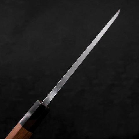 Deba White Steel #2 Kasumi Buffalo Teak Handle 180mm (7”)-[Musashi]-[Japanese-Kitchen-Knives]