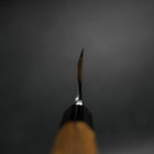 Deba White Steel #2 Kasumi Buffalo Teak Handle 195mm (7.7”)-[Musashi]-[Japanese-Kitchen-Knives]