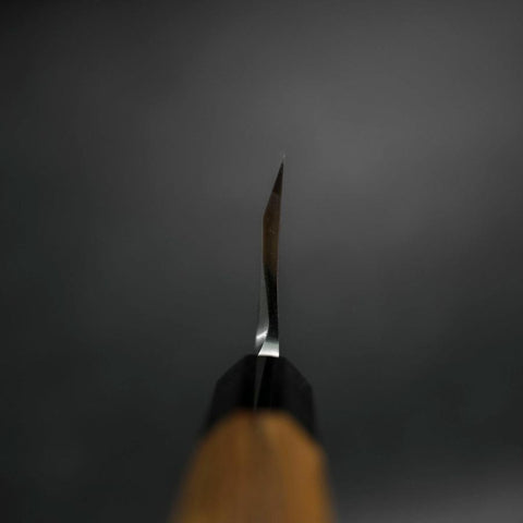 Deba White Steel #2 Kasumi Buffalo Teak Handle 195mm (7.7”)-[Musashi]-[Japanese-Kitchen-Knives]