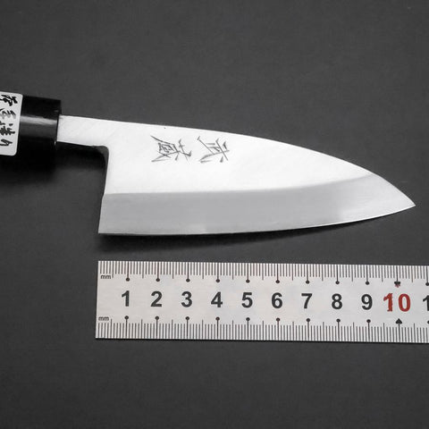 Deba White Steel #2 Kasumi Cherry Handle 105mm (4.1”)-[Musashi]-[Japanese-Kitchen-Knives]