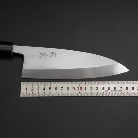 Deba White Steel #2 Kasumi Cherry Handle 180mm (7”)-[Musashi]-[Japanese-Kitchen-Knives]