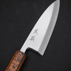 Deba White Steel #2 Kasumi Sumi Urushi Handle 120mm (4.7”)-[Musashi]-[Japanese-Kitchen-Knives]