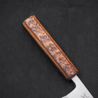 Deba White Steel #2 Kasumi Sumi Urushi Handle 120mm (4.7”)-[Musashi]-[Japanese-Kitchen-Knives]