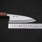 Deba White Steel #2 Kasumi Sumi Urushi Handle 120mm (4.7”)-[Musashi]-[Japanese-Kitchen-Knives]