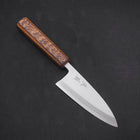 Deba White Steel #2 Kasumi Sumi Urushi Handle 120mm (4.7”)-[Musashi]-[Japanese-Kitchen-Knives]