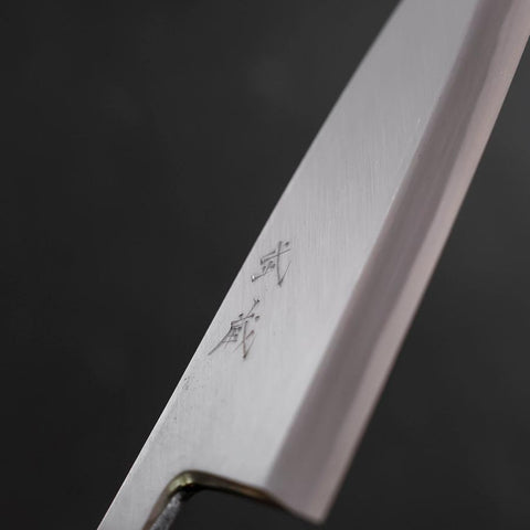 Deba White Steel #2 Kasumi Sumi Urushi Handle 180mm (7”)-[Musashi]-[Japanese-Kitchen-Knives]