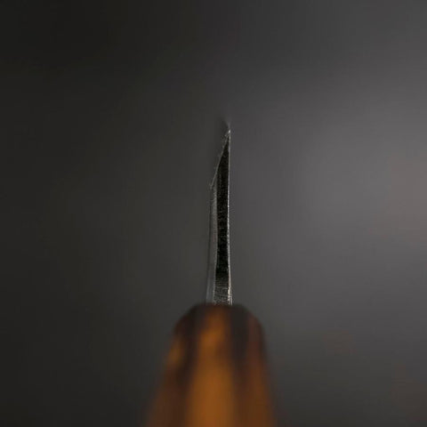 Deba White Steel #2 Kasumi Sumi Urushi Handle 180mm (7”)-[Musashi]-[Japanese-Kitchen-Knives]