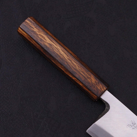 Deba White Steel #2 Kasumi Sumi Urushi Handle 180mm (7”)-[Musashi]-[Japanese-Kitchen-Knives]