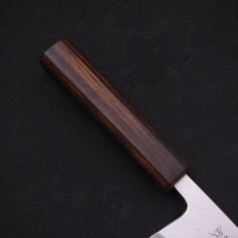 Deba White Steel #2 Kasumi Sumi Urushi Handle 195mm (7.7”)-[Musashi]-[Japanese-Kitchen-Knives]