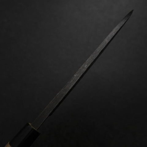 Deba White Steel #2 Kurouchi Tsuchime Cherry Handle 165mm (6.5”)-[Musashi]-[Japanese-Kitchen-Knives]