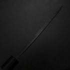 Deba White Steel #2 Kurouchi Tsuchime Walnut Handle 150mm (5.9”)-[Musashi]-[Japanese-Kitchen-Knives]