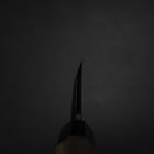 Deba White Steel #2 Kurouchi Tsuchime Walnut Handle 180mm (7”)-[Musashi]-[Japanese-Kitchen-Knives]