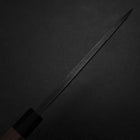 Deba White Steel #2 Kurouchi Tsuchime Walnut Handle 180mm (7”)-[Musashi]-[Japanese-Kitchen-Knives]