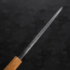 Deba White Steel #2 Kurouchi Tsuchime Yaki Urushi Handle 150mm (5.9”)-[Musashi]-[Japanese-Kitchen-Knives]