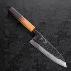 Deba White Steel #2 Kurouchi Tsuchime Yaki Urushi Handle 165mm (6.5”)-[Musashi]-[Japanese-Kitchen-Knives]