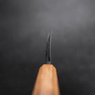 Deba White Steel #2 Kurouchi Tsuchime Yaki Urushi Handle 180mm (7”)-[Musashi]-[Japanese-Kitchen-Knives]