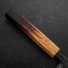 Deba White Steel #2 Kurouchi Tsuchime Yaki Urushi Handle 180mm (7”)-[Musashi]-[Japanese-Kitchen-Knives]