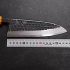 Deba White Steel #2 Kurouchi Tsuchime Yaki Urushi Handle 180mm (7”)-[Musashi]-[Japanese-Kitchen-Knives]