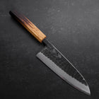 Deba White Steel #2 Kurouchi Tsuchime Yaki Urushi Handle 180mm (7”)-[Musashi]-[Japanese-Kitchen-Knives]