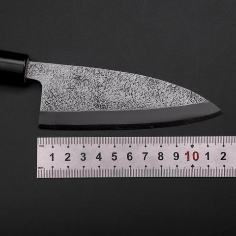 Deba White Steel #2 Nashiji Magnolia Handle 120mm (4.7”)-[Musashi]-[Japanese-Kitchen-Knives]