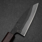 Funayuki Blue Steel #1 Stainless Clad Kurouchi Purple Urushi Handle 105mm (4.1”)-[Musashi]-[Japanese-Kitchen-Knives]