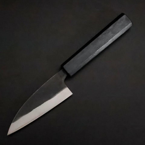 Funayuki Blue Steel #2 Kurouchi Blue Urushi Handle 105mm (4.1”)-[Musashi]-[Japanese-Kitchen-Knives]